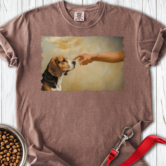 God Creates Beagle Premium Tee Espresso