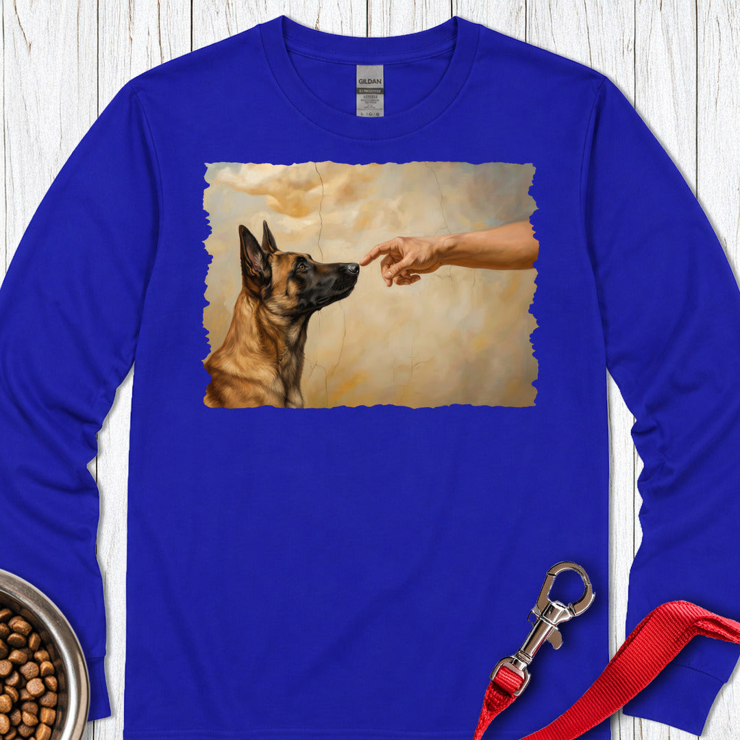 God Creates Belgian Malinois Long Sleeve — Royal