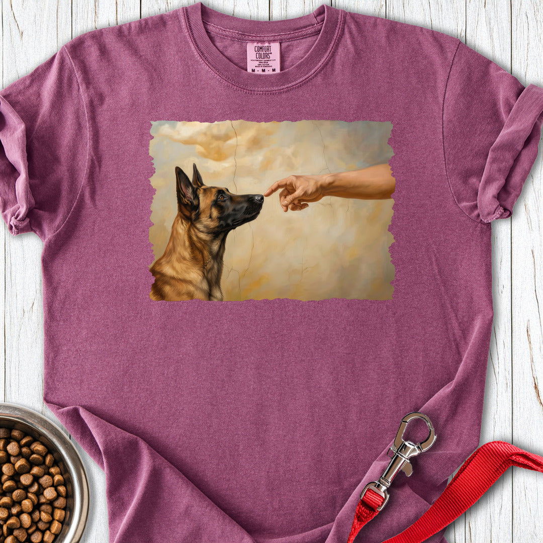 God Creates Belgian Malinois Premium Tee Berry