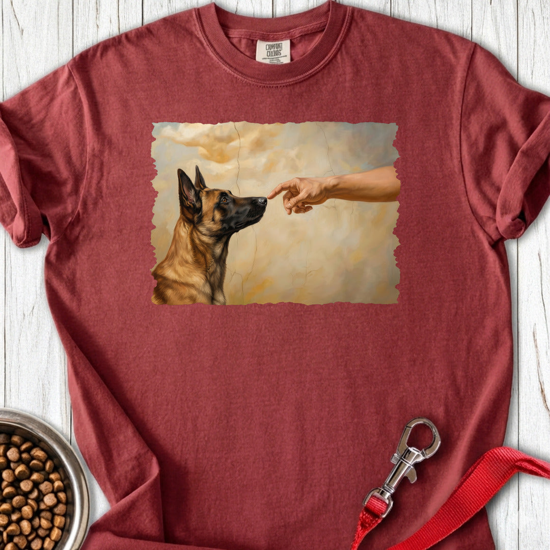 God Creates Belgian Malinois Premium Tee Brick