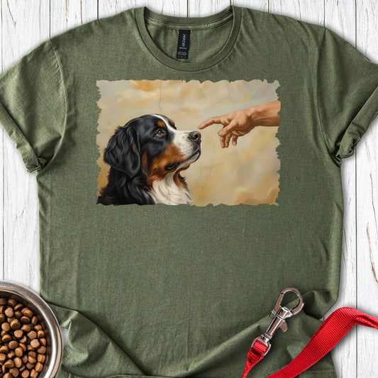 God Creates Bernese Mountain Dog Military Green