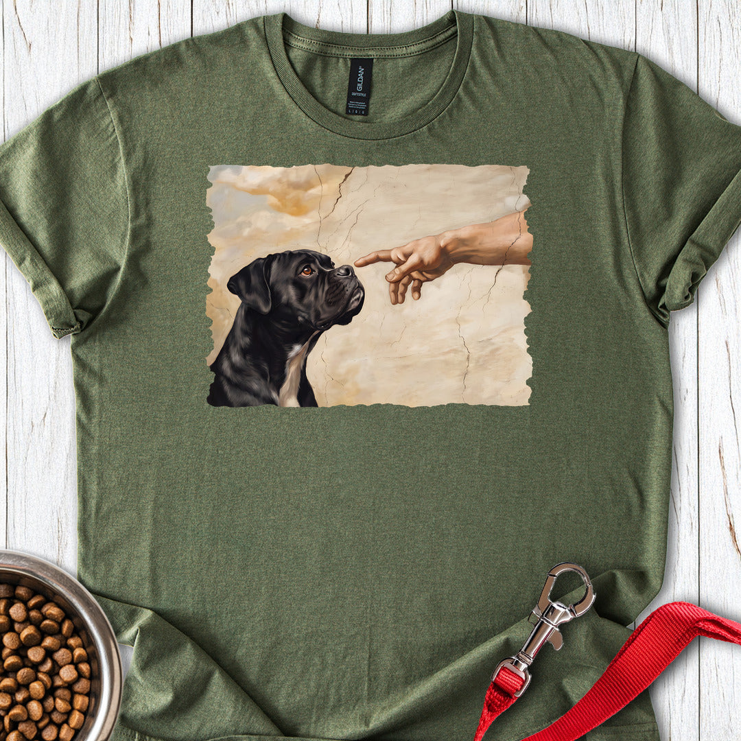 God Creates Black Boxer — Military Green