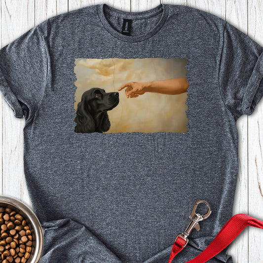 God Creates Black Cocker Spaniel Dark Heather