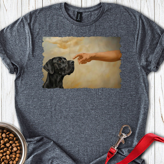 God Creates Black Great Dane Dark Heather