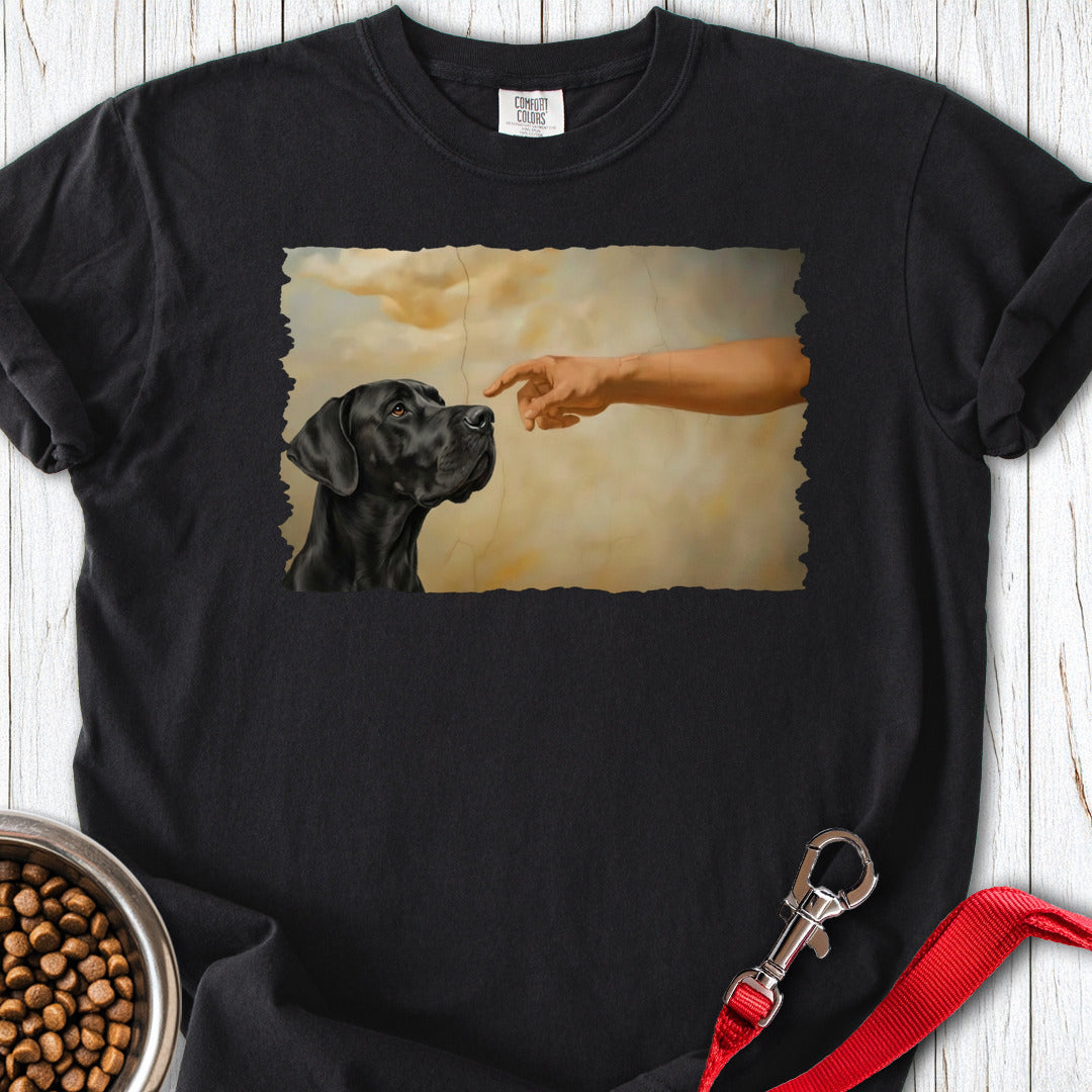 God Creates Black Great Dane Premium Tee — Black