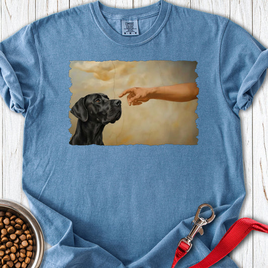 God Creates Black Great Dane Premium Tee — Blue Jean