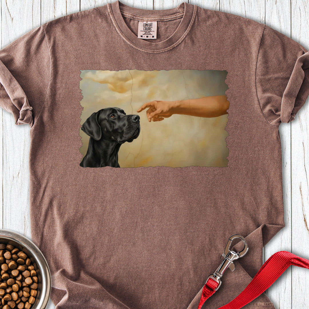 God Creates Black Great Dane Premium Tee — Espresso