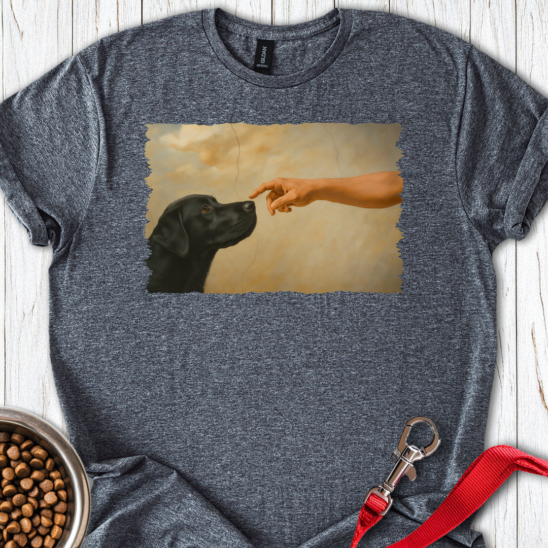 God Creates Black Lab Dark Heather