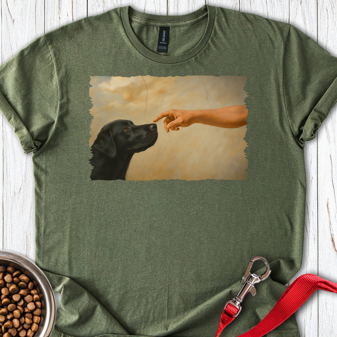 God Creates Black Lab Military Green