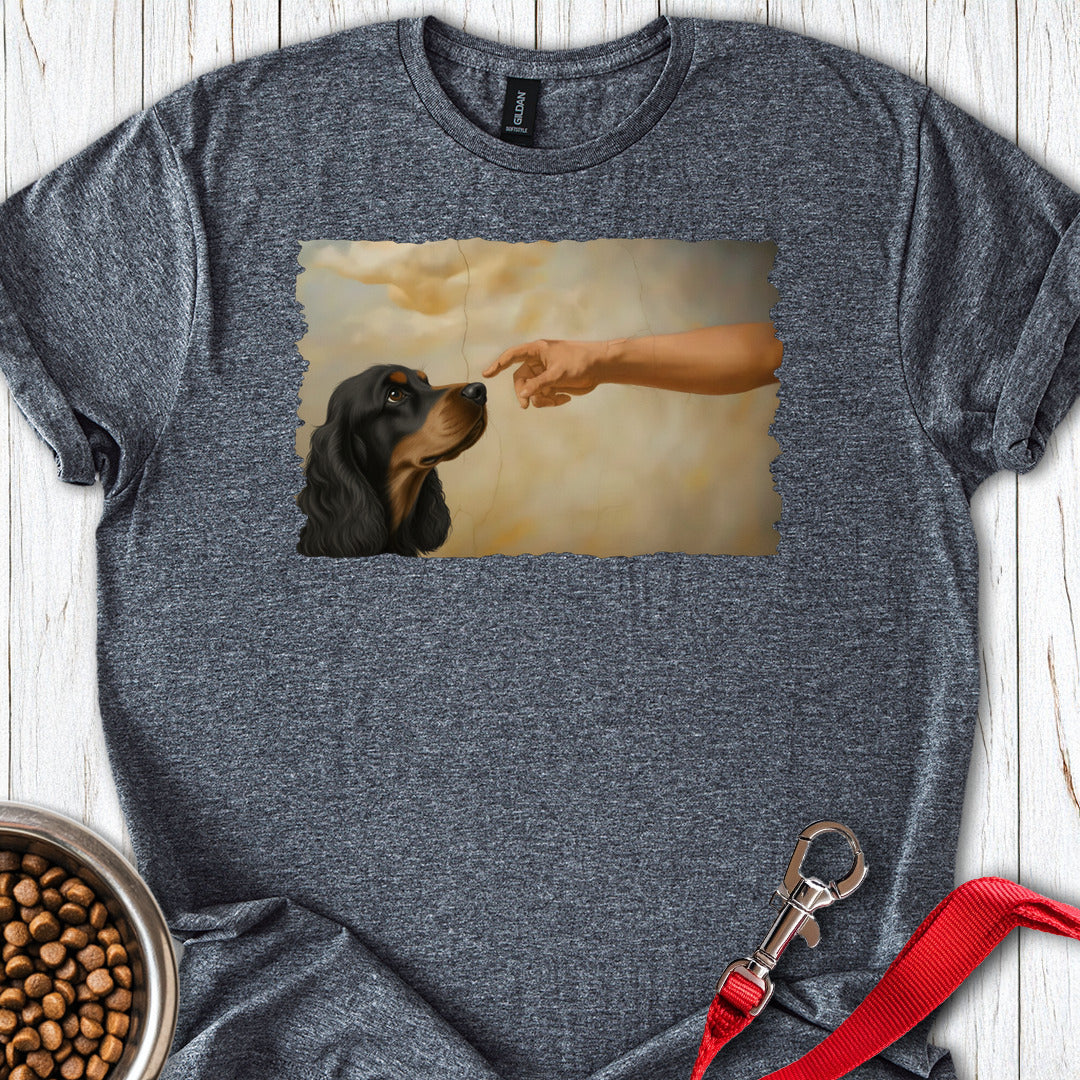 God Creates Black Tan Cocker Spaniel Dark Heather