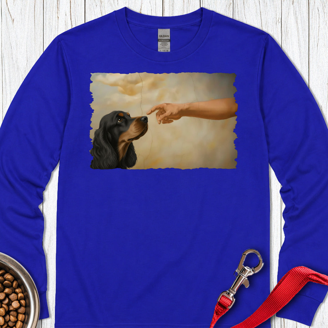 God Creates Black Tan Cocker Spaniel Long Sleeve — Royal