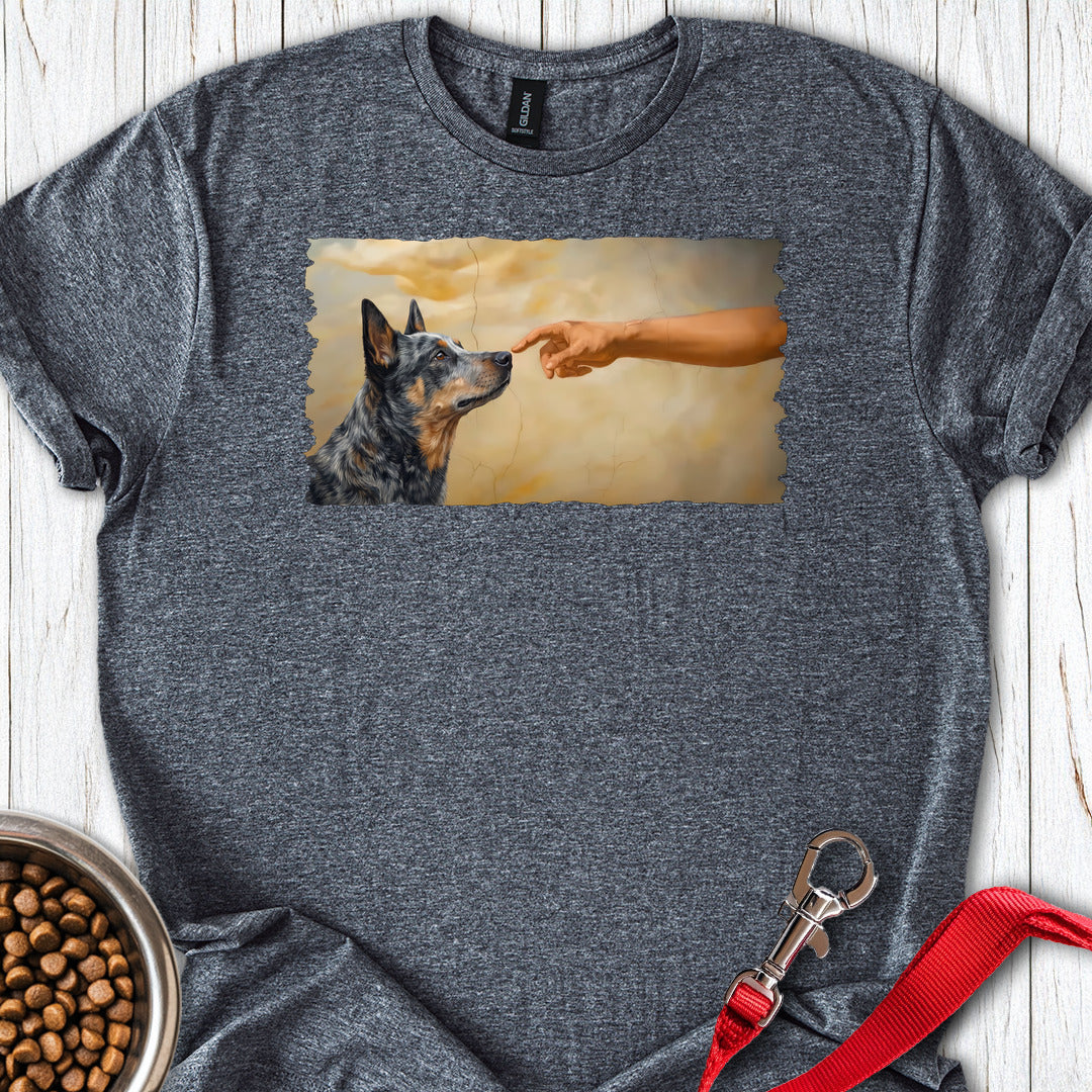 God Creates Blue Heeler Dark Heather