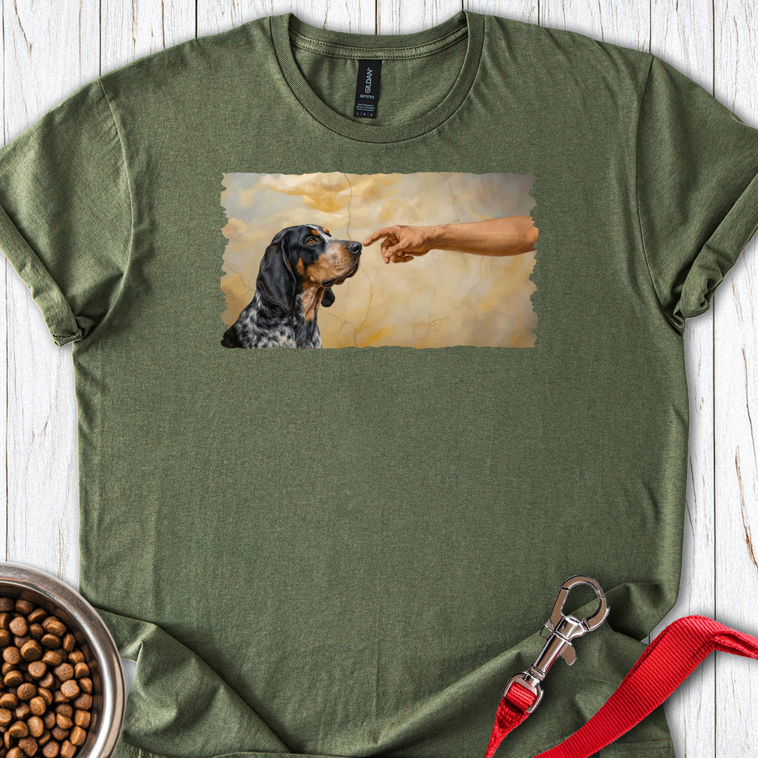 God Creates Bluetick Coonhound Military Green