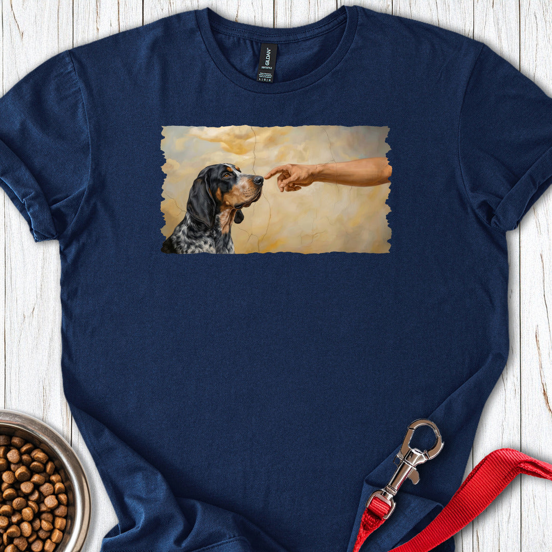 God Creates Bluetick Coonhound Navy