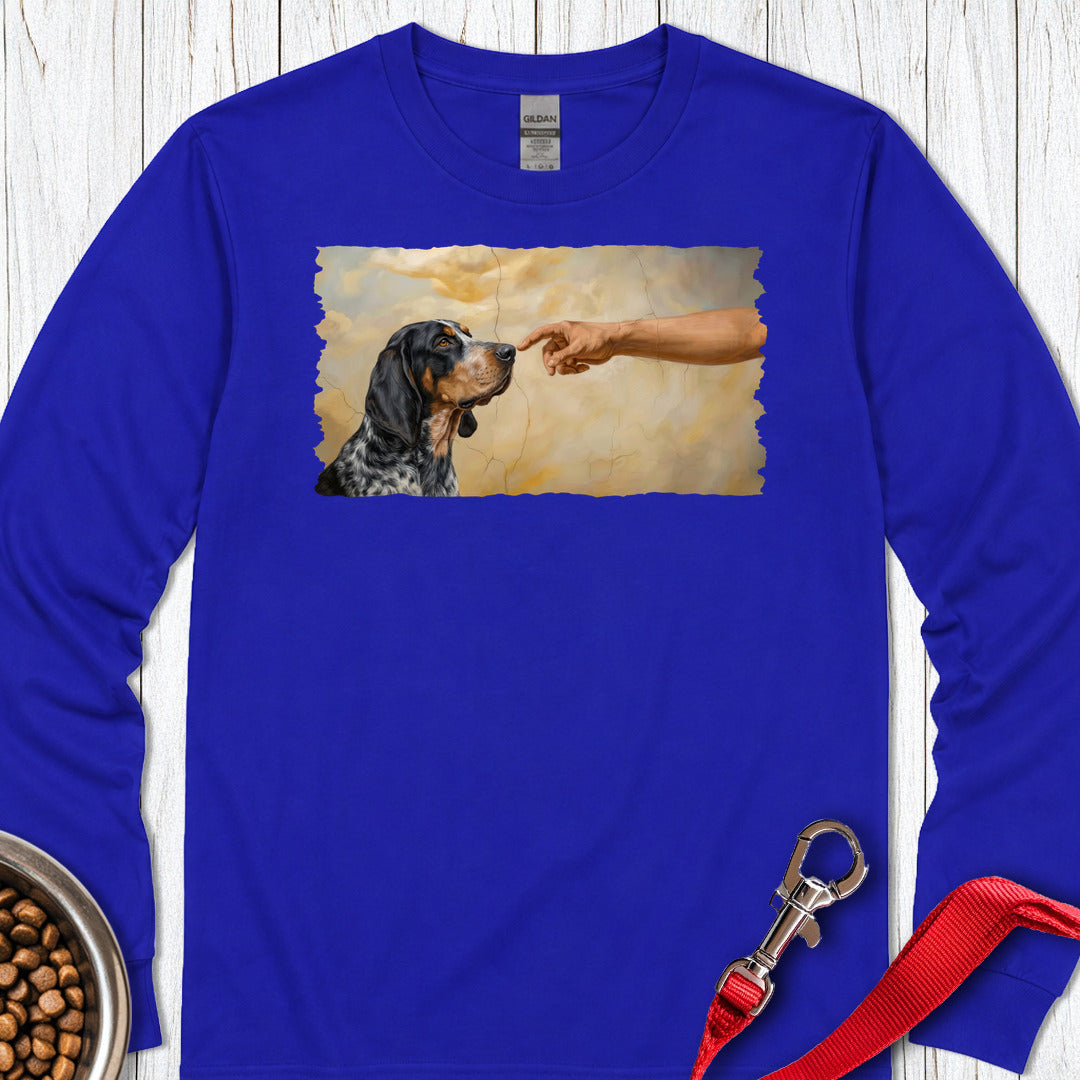 God Creates Bluetick Coonhound Long Sleeve — Royal