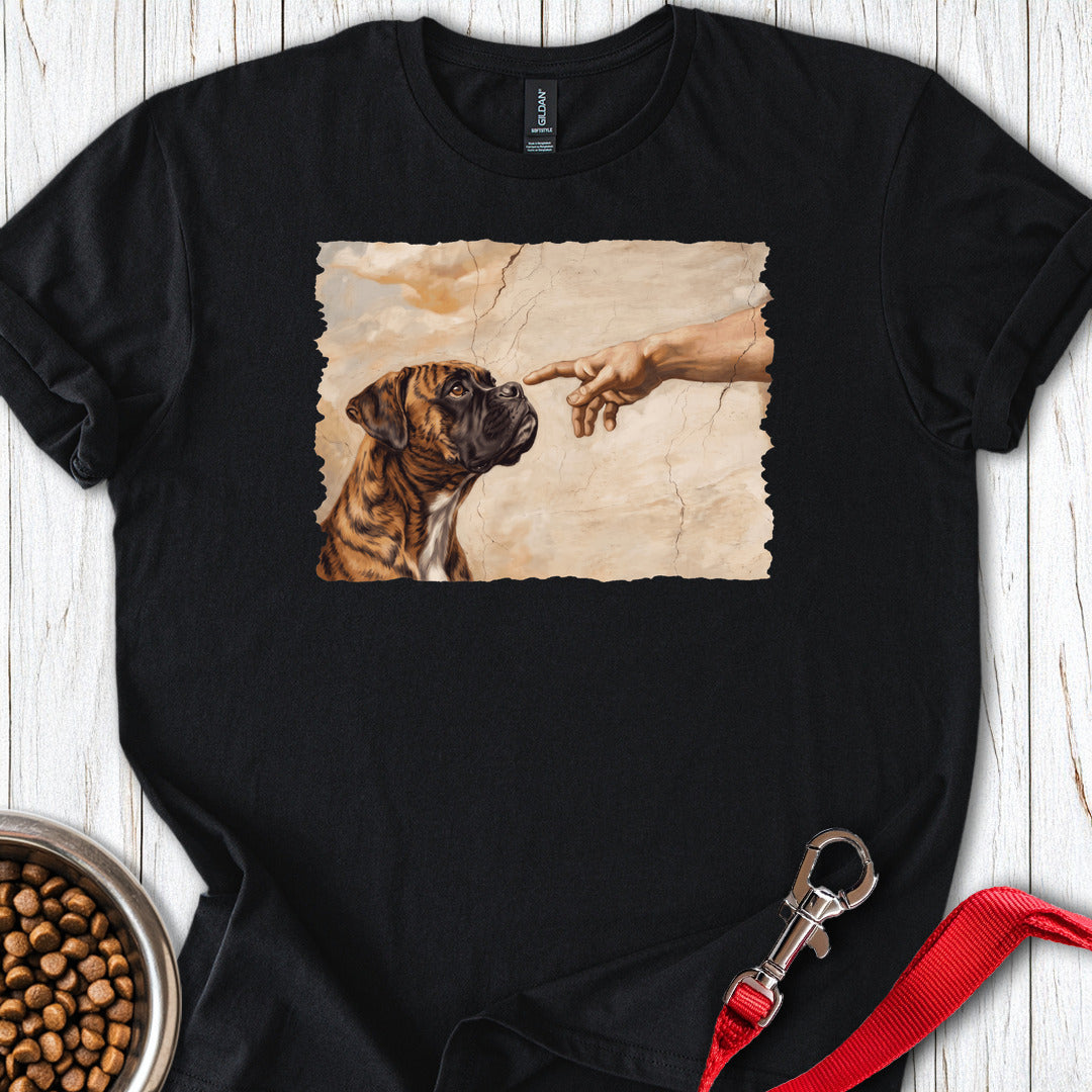 God Creates Brindle Boxer — Black