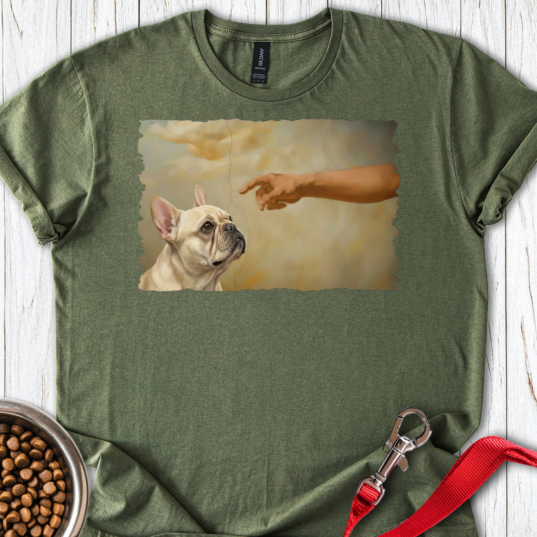 God Creates Cream French Bulldog Military Green