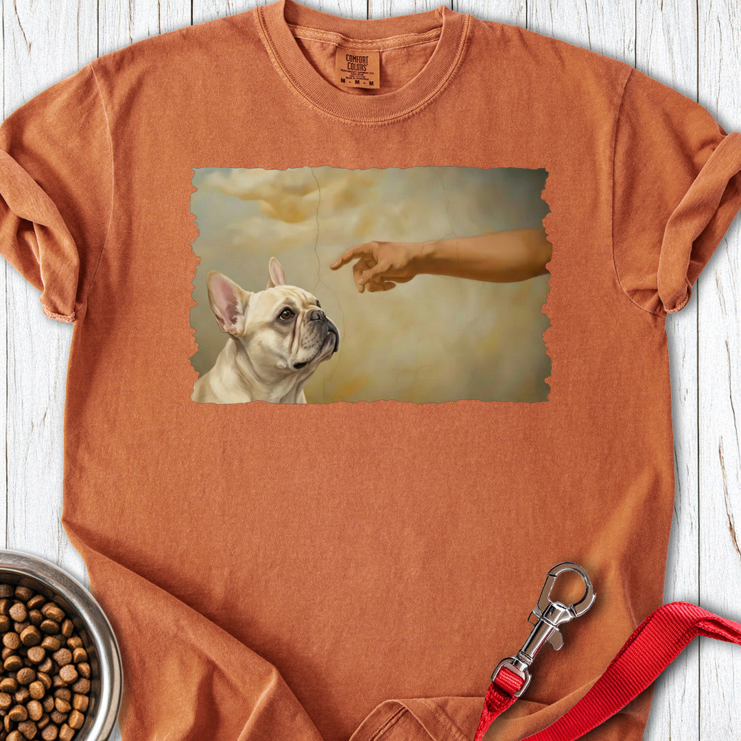 God Creates Cream French Bulldog Premium Tee Yam