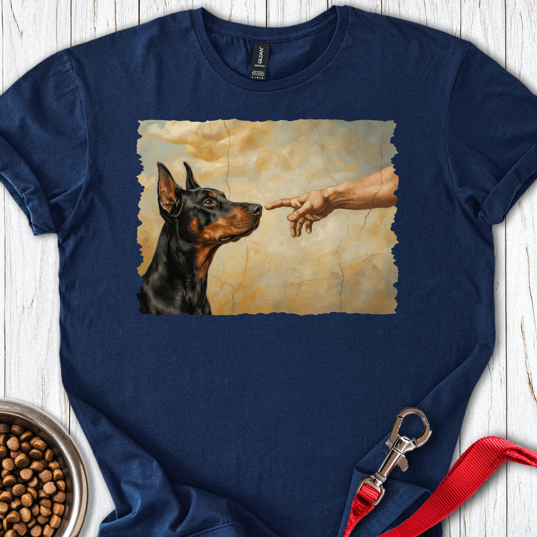 God Creates Dobermann Pinscher — Navy