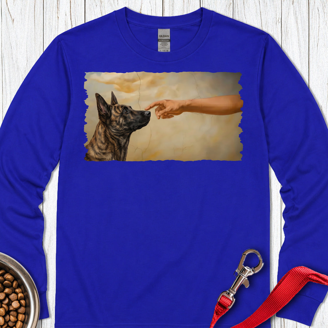 God Creates Dutch Shepherd Long Sleeve — Royal
