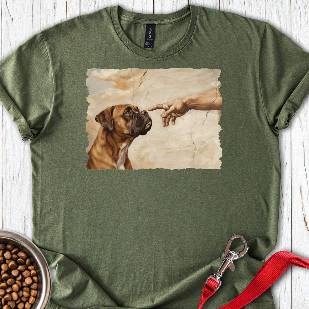 God Creates Fawn Boxer — Military Green