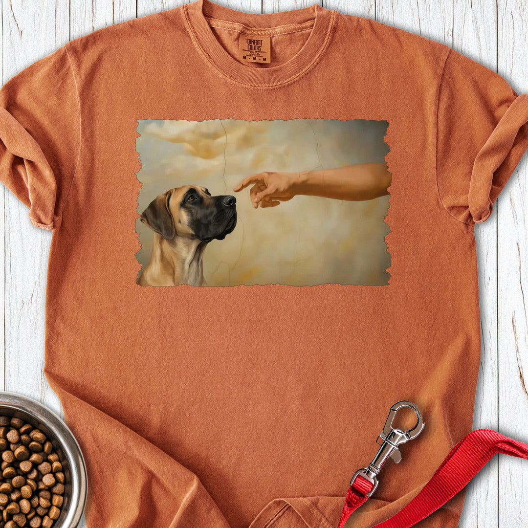 God Creates Fawn Great Dane Premium Tee — Yam