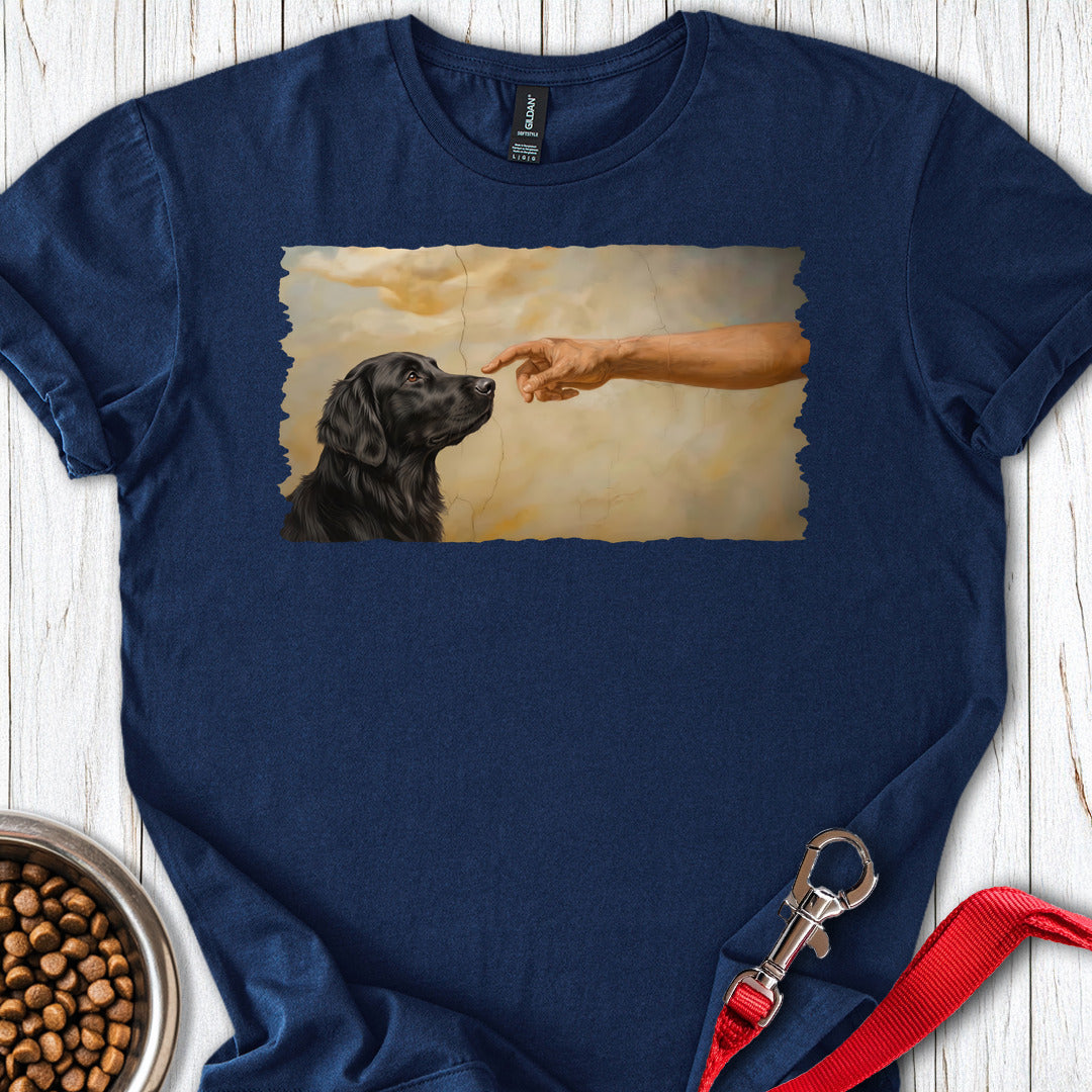 God Creates Flat-Coated Retriever — Navy