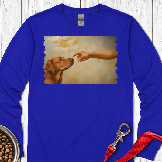 God Creates Fox Red Labrador Long Sleeve — Royal