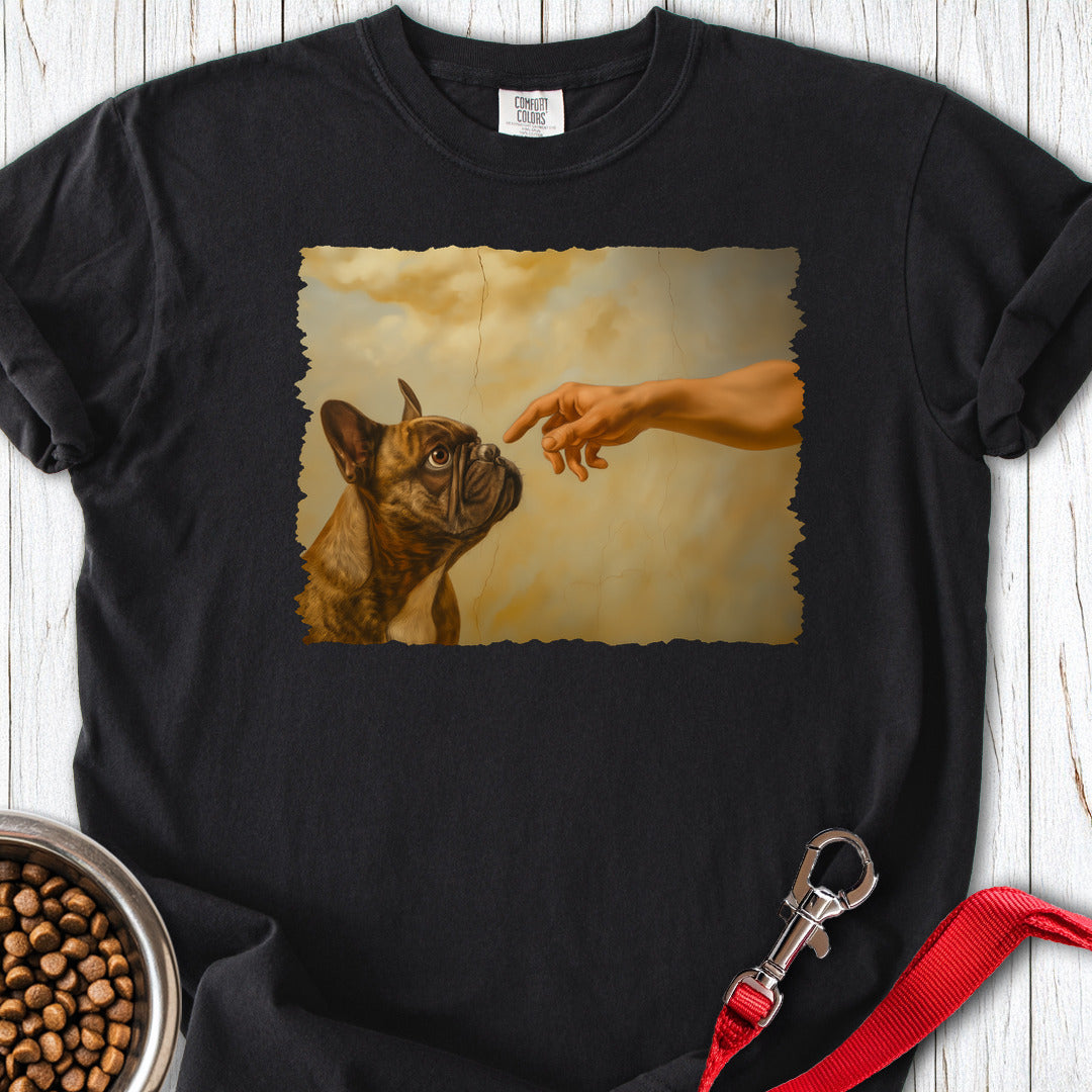 God Creates Frenchie Premium Tee — Black