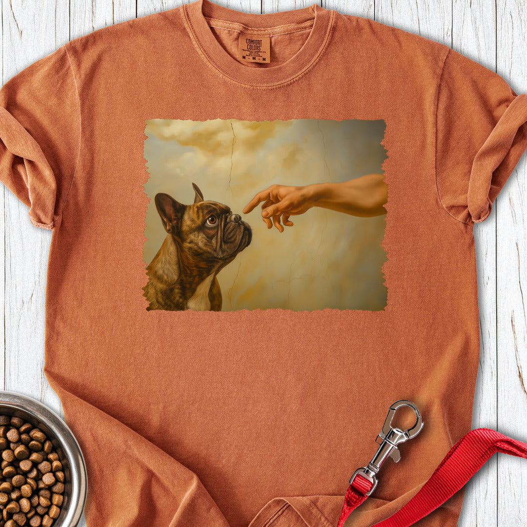 God Creates Frenchie Premium Tee — Yam