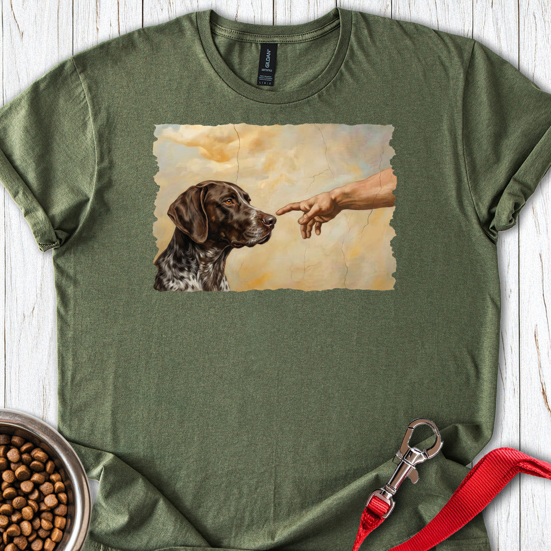 God Creates German Shorthaired Pointer Military Green