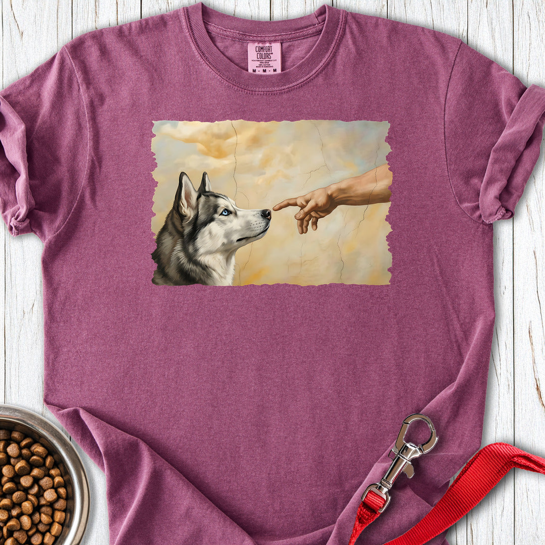 God Creates Husky Premium Tee Berry