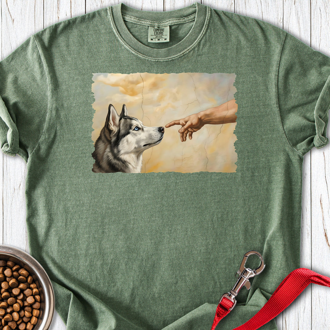 God Creates Husky Premium Tee Moss