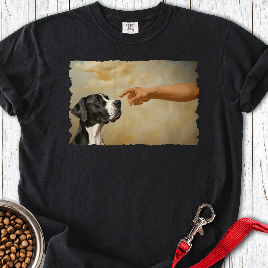 God Creates Mantle Great Dane Premium Tee — Black