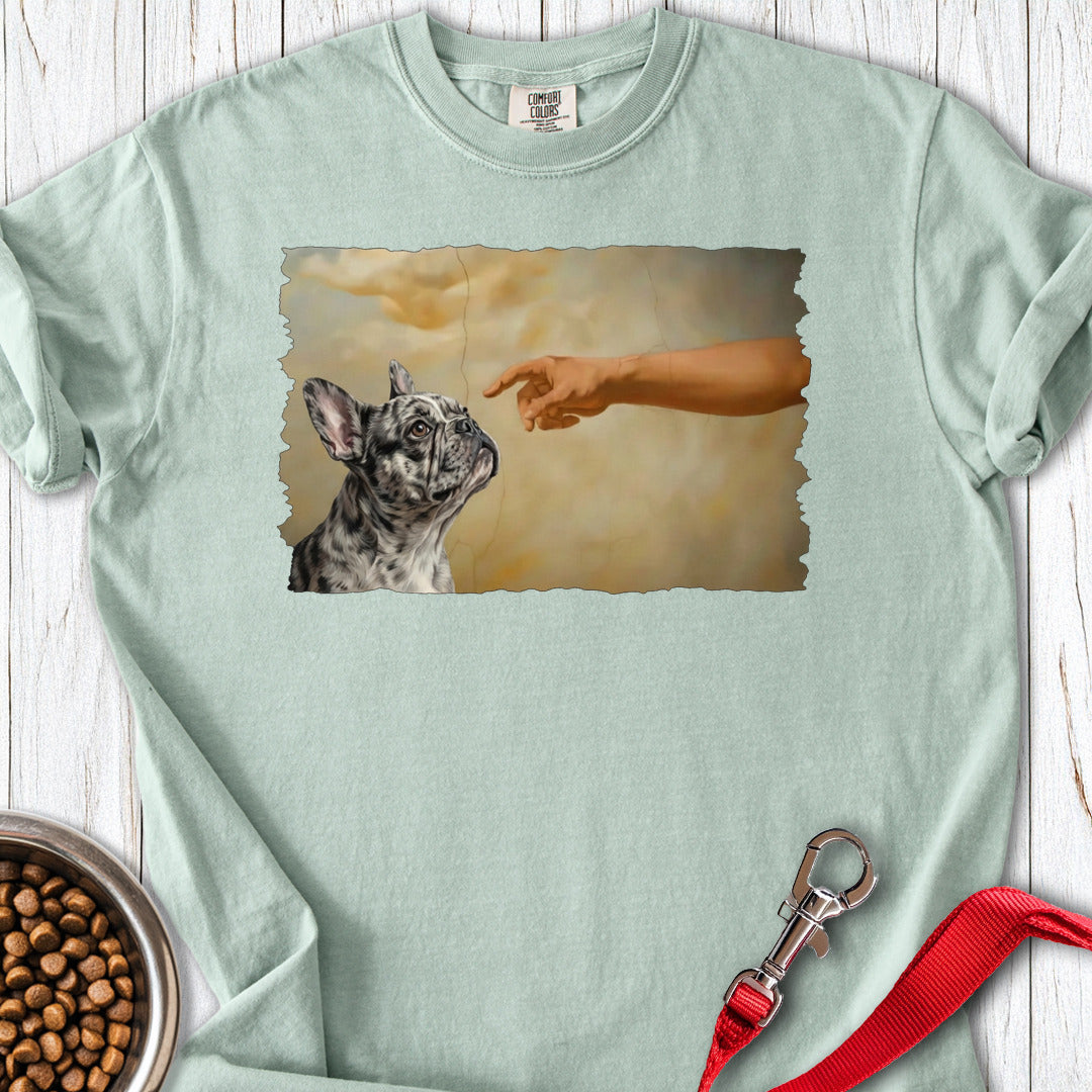 God Creates Merle Frenchie Premium Tee — Bay