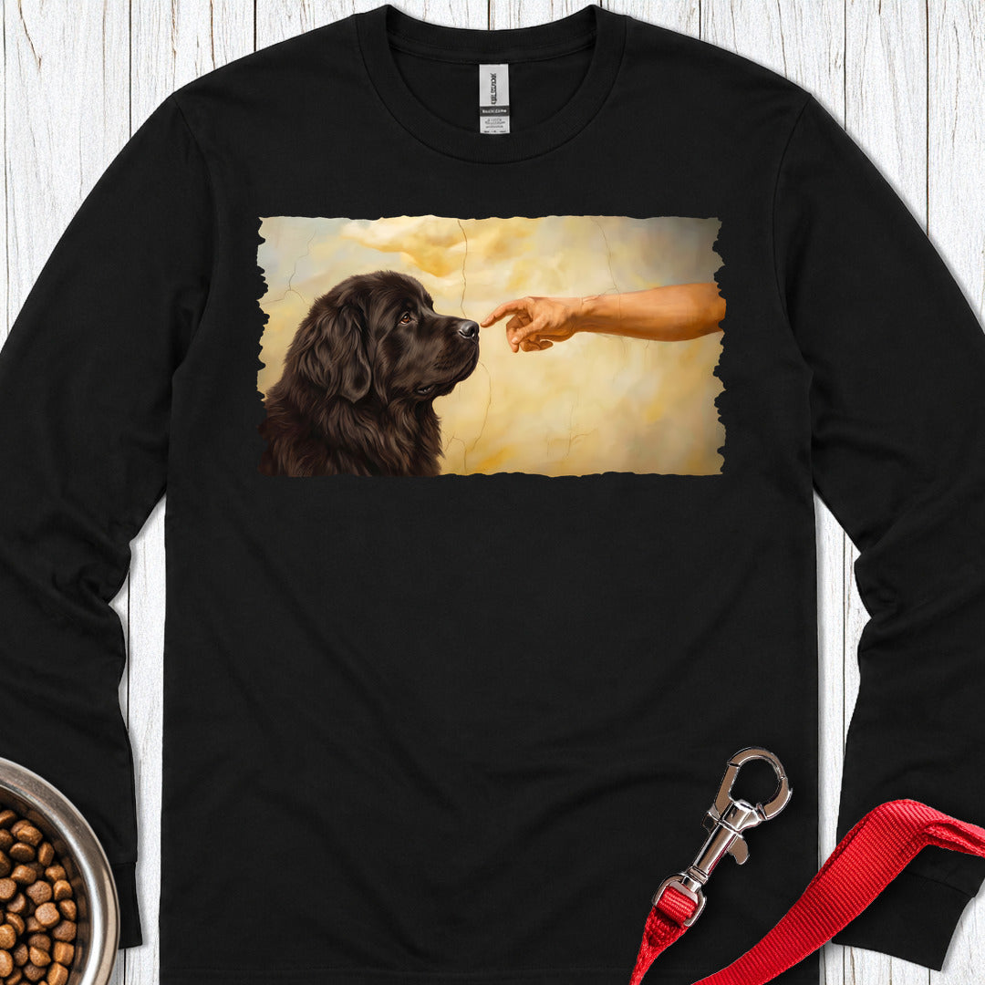 God Creates Newfoundland Long Sleeve — Black