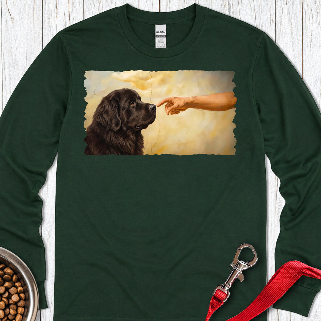 God Creates Newfoundland Long Sleeve — Forest Green