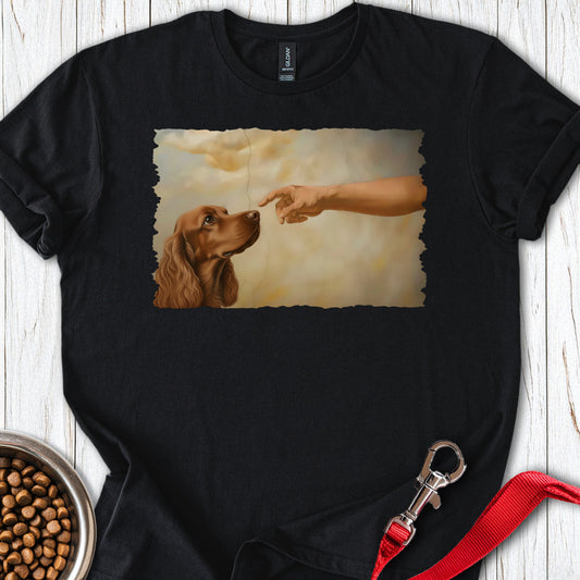 God Creates Red Cocker Spaniel Black
