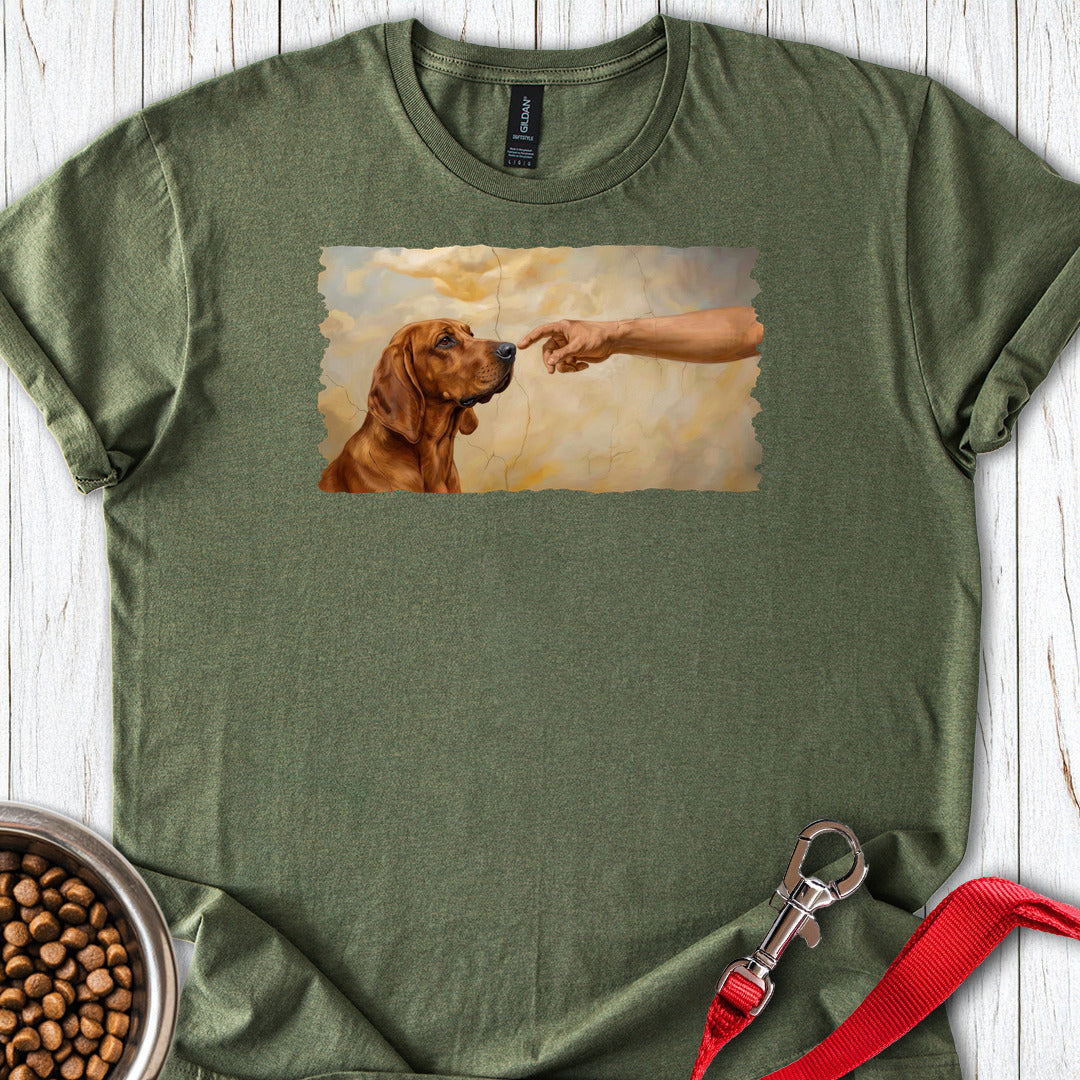 God Creates Redbone Coonhound Military Green