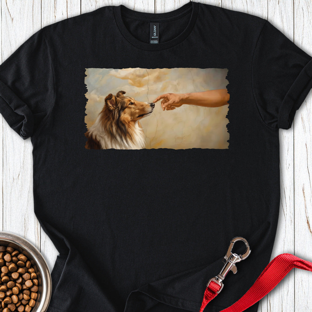God Creates Rough Collie Black