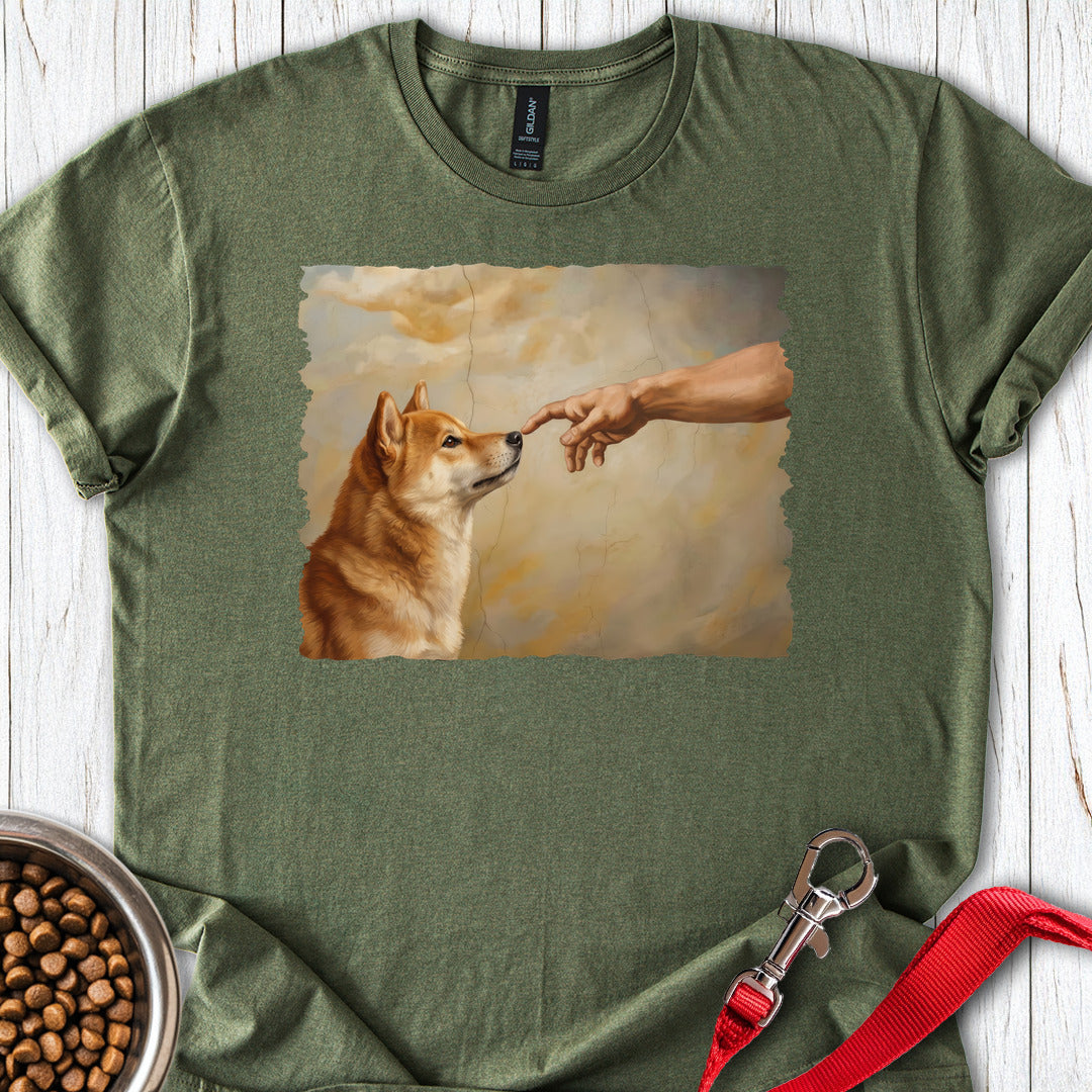 God Creates Shiba Inu Military Green