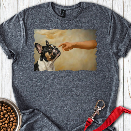 God Creates Tri Color Frenchie Dark Heather