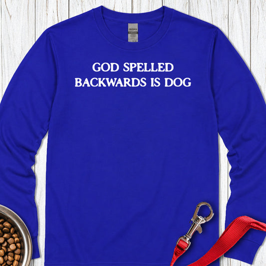 God is Dog Long Sleeve — Royal