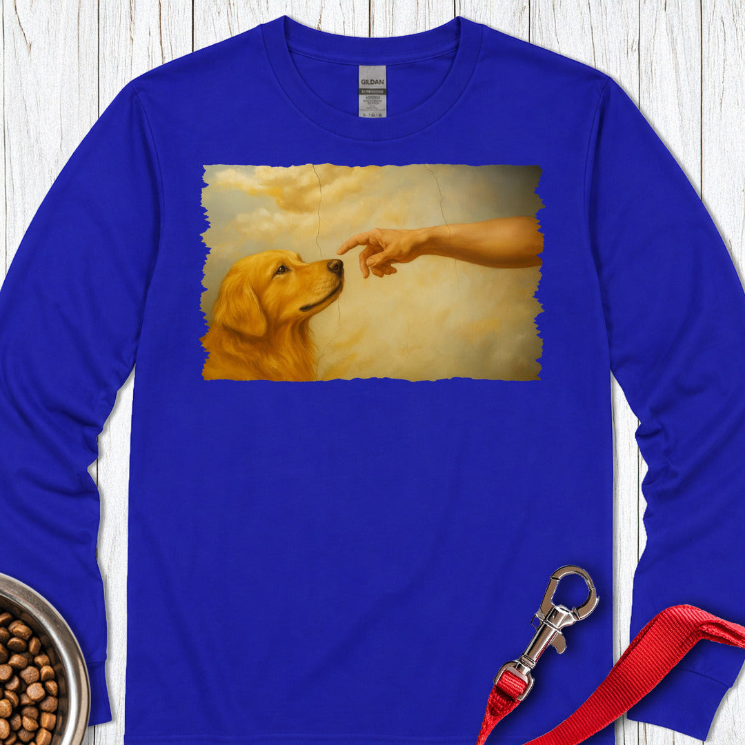 Gods Creates Golden Retriever Long Sleeve — Royal