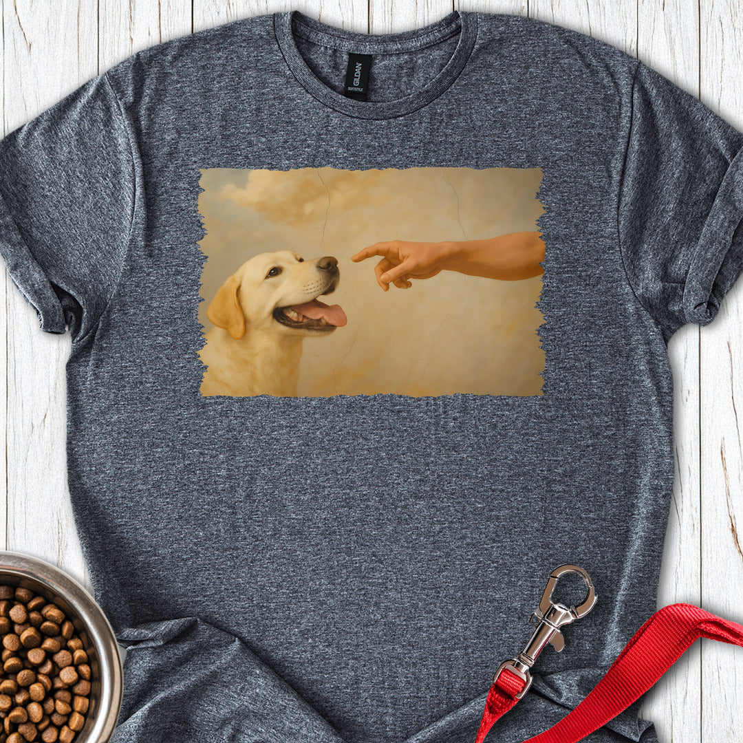 Gods Creates Yellow Lab Dark Heather