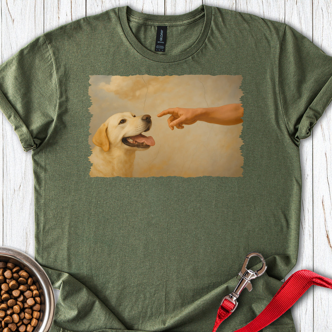 Gods Creates Yellow Lab Military Green