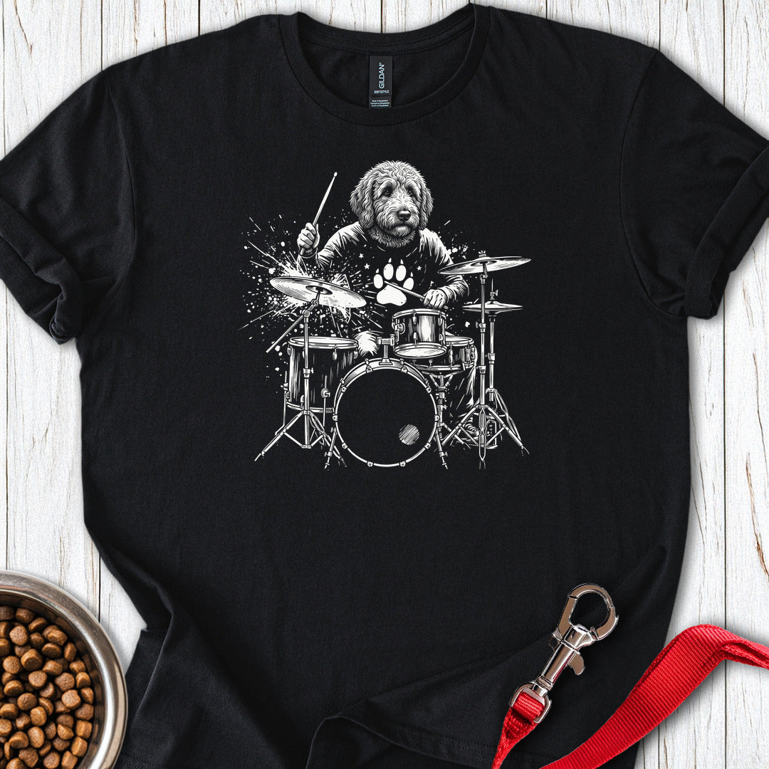 Golden Doodle Drummer Black