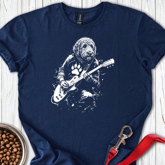 Golden Doodle Guitar Navy