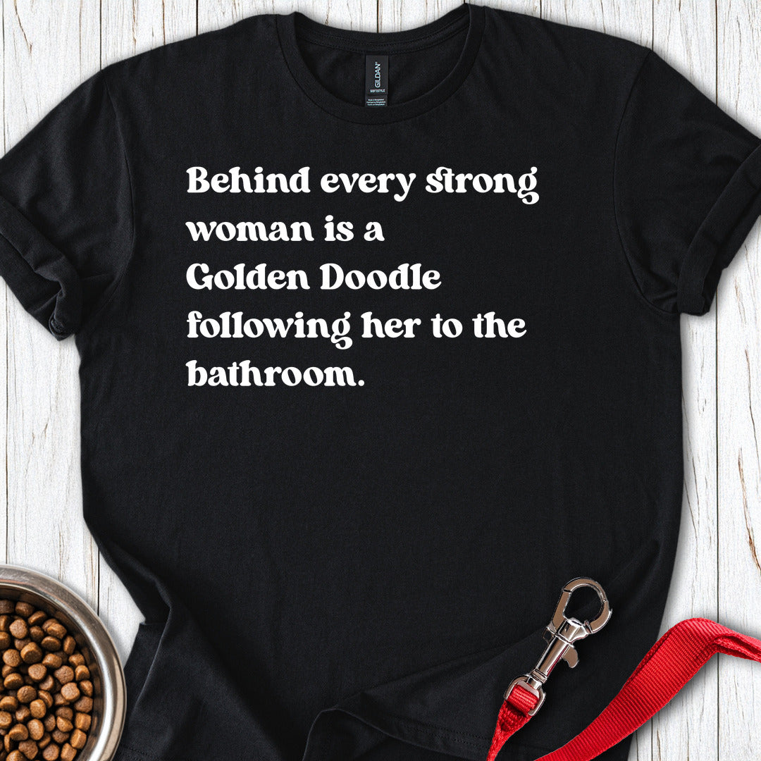 Golden Doodle Strong Woman — Black