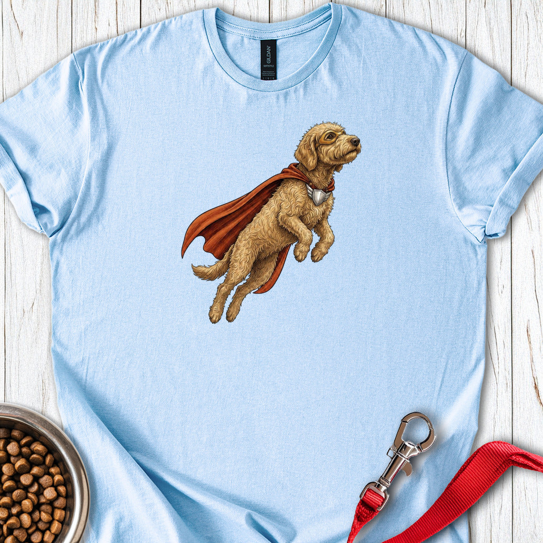 Golden Doodle Superhero Light Blue
